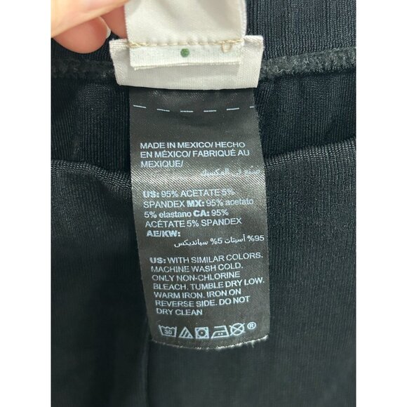 Chicos Travelers Black Wide Leg Pants Elastic Waist Comfortable Fit Sz L - Picture 6 of 10